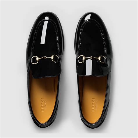 gucci patent leather slippers|patent leather Gucci loafer.